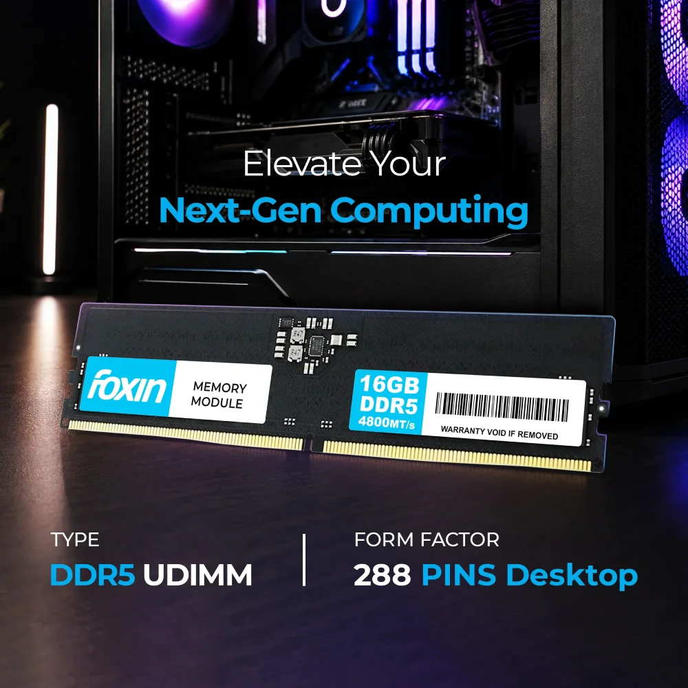 Foxin Desktop Ram 16GB DDR5 4800Mhz view 6